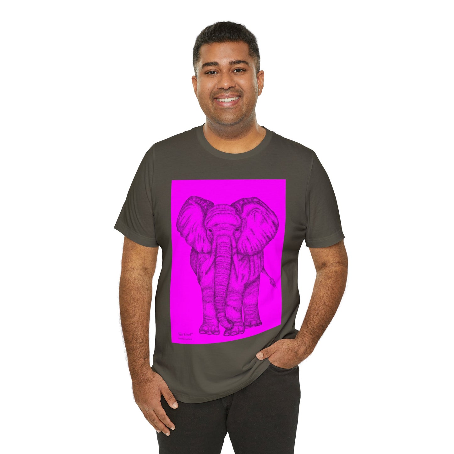 Patrick James - Be Kind - Black on Pink