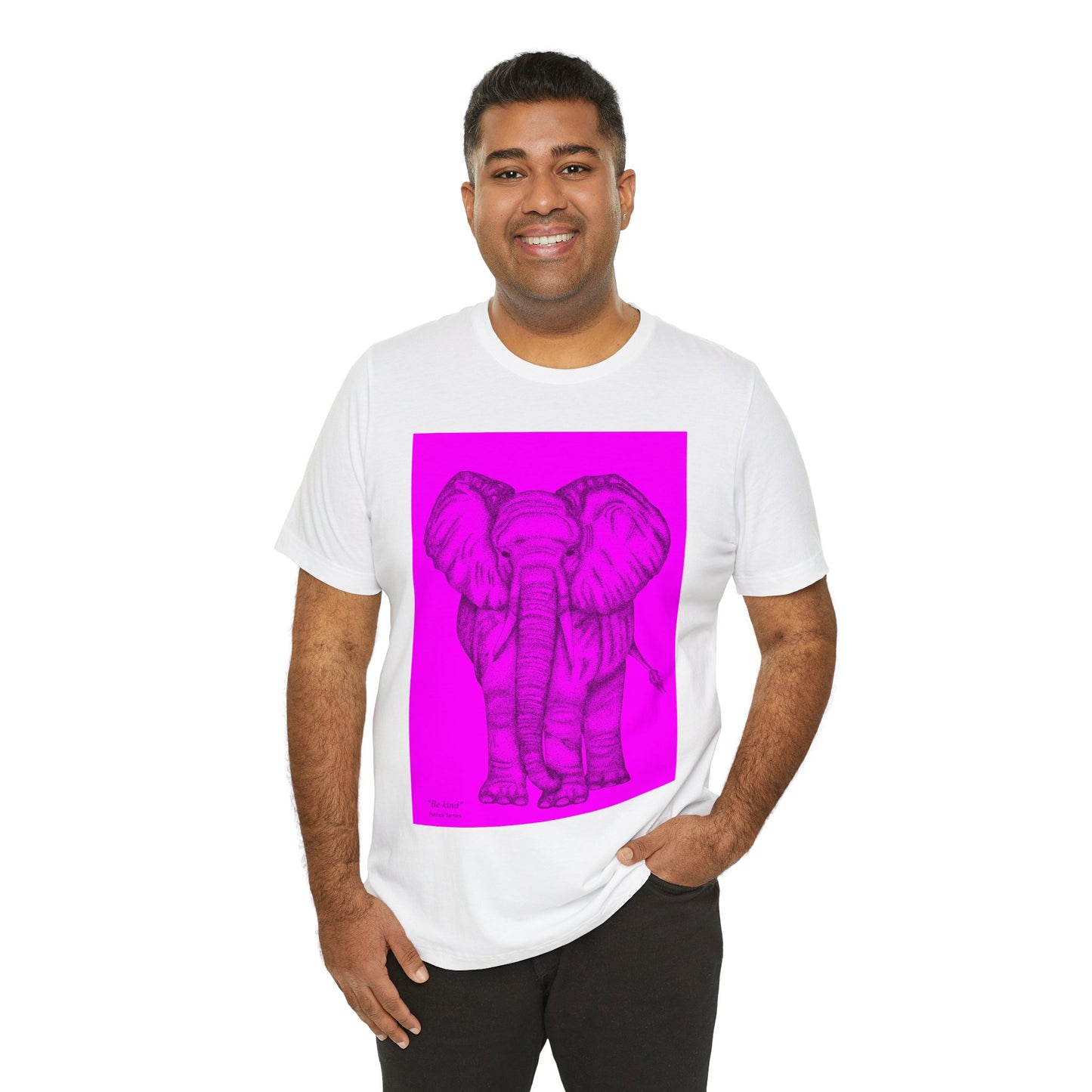 Patrick James - Be Kind - Black on Pink