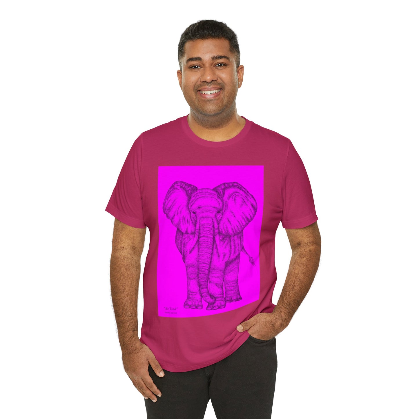 Patrick James - Be Kind - Black on Pink