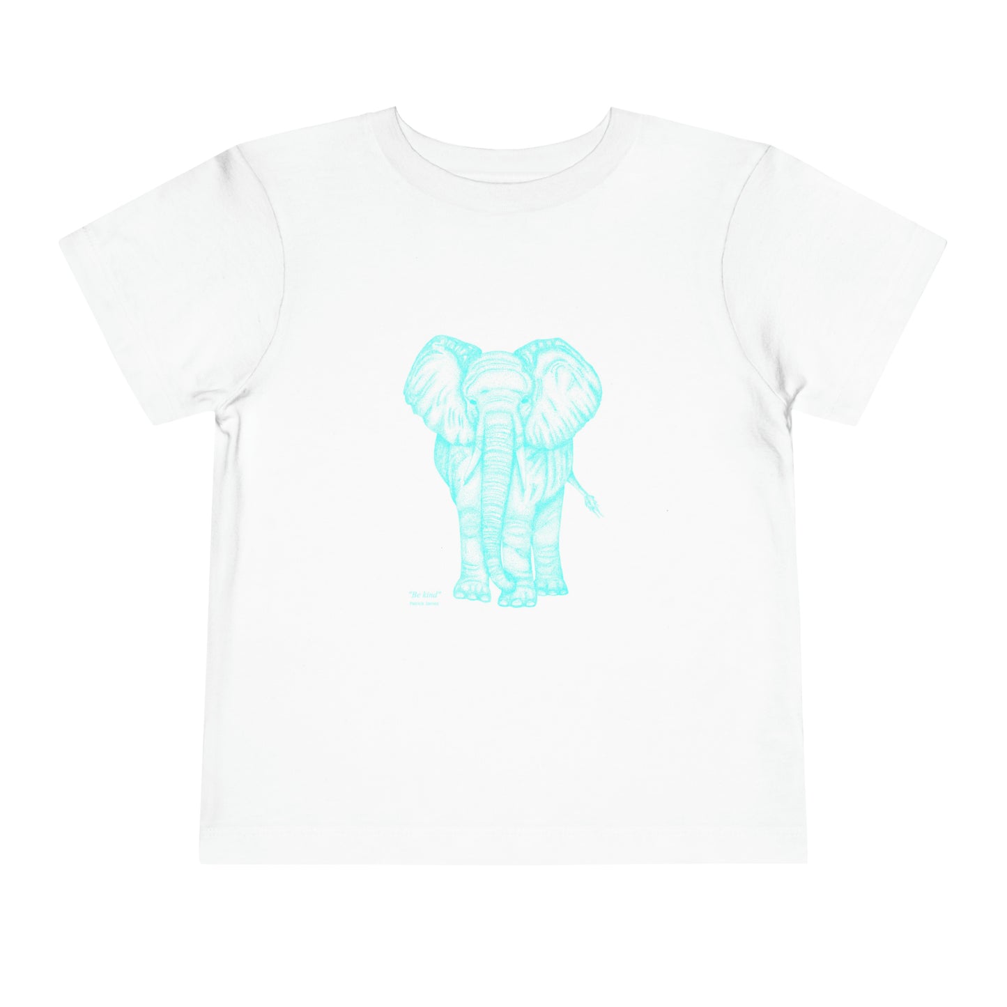 Patrick James - Toddler Short Sleeve Tee - Be Kind - Blue on White