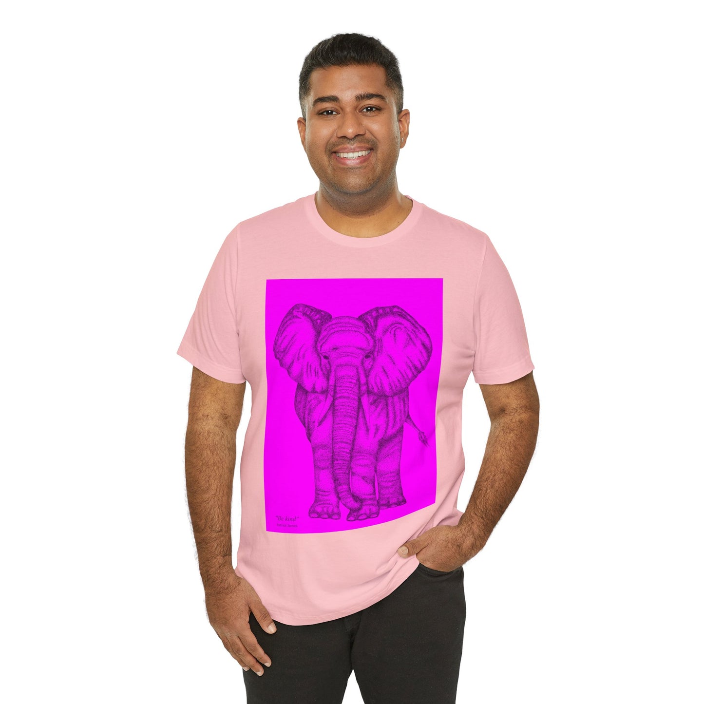 Patrick James - Be Kind - Black on Pink