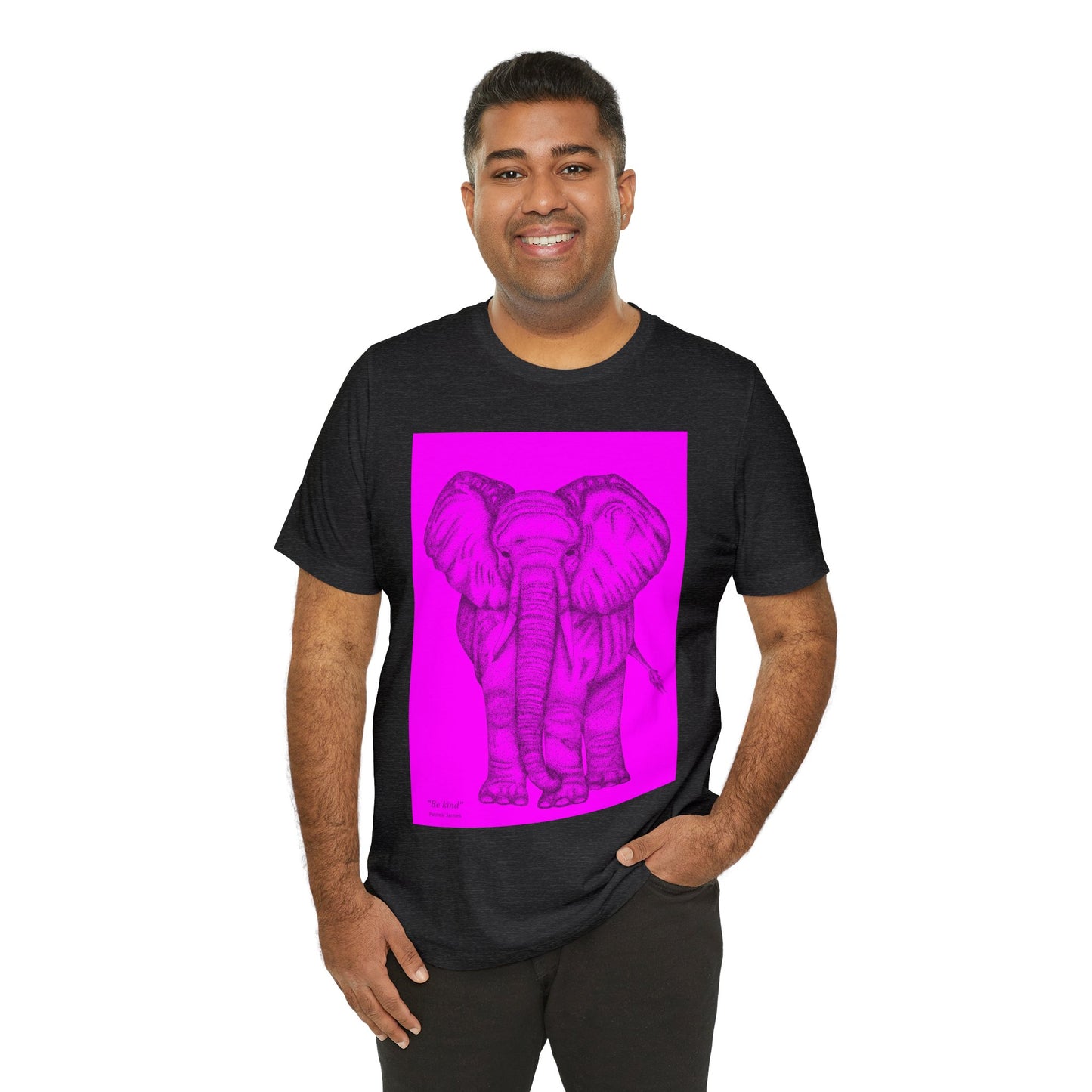 Patrick James - Be Kind - Black on Pink
