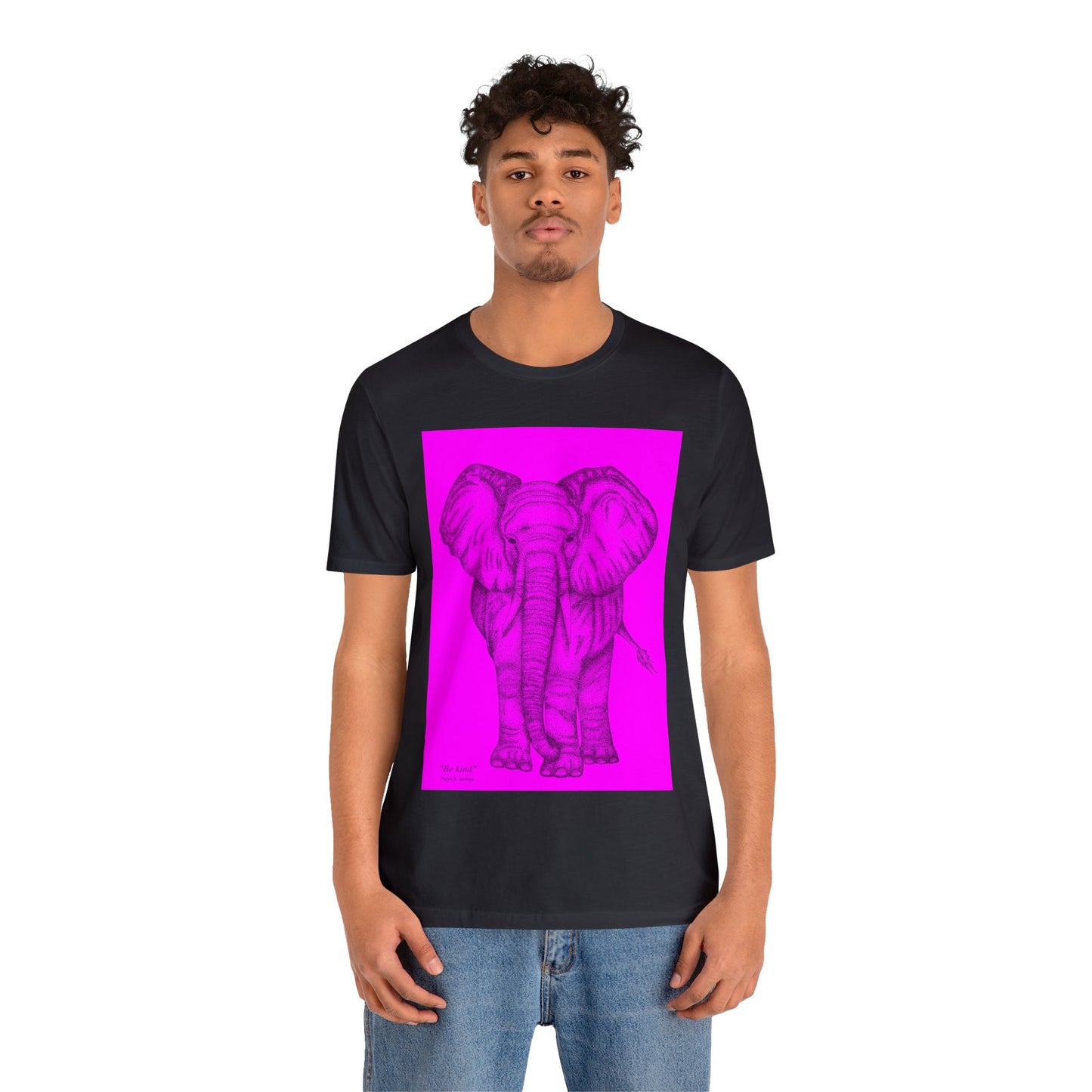 Patrick James - Be Kind - Black on Pink